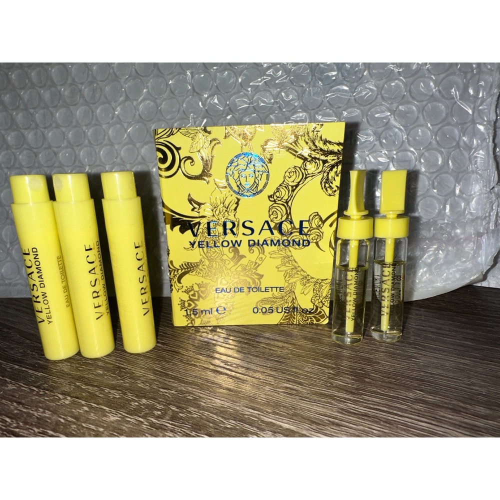 Versace Yellow Diamond women Sample Vials Lot of 5 Floral Scents
